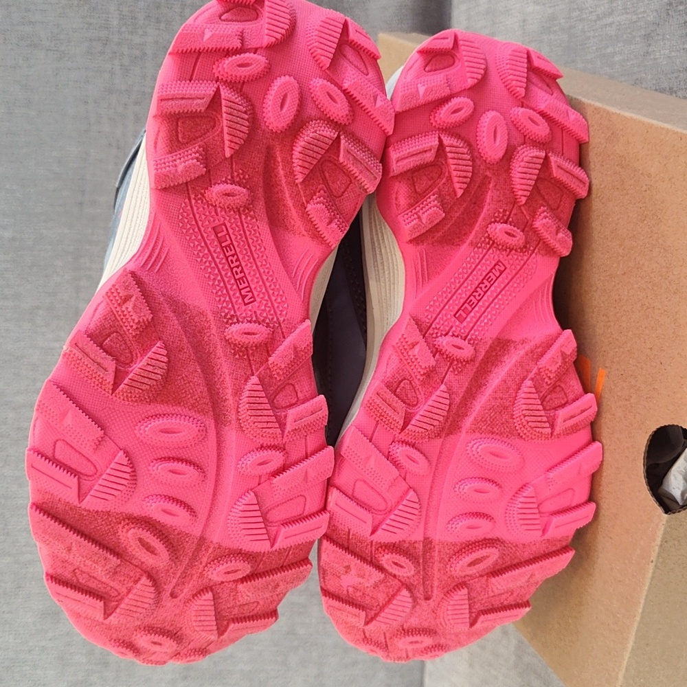 NEW Merrell Girls Waterproof Moab Speed Hiker Shoes Size 12 - Picture 3 of 5